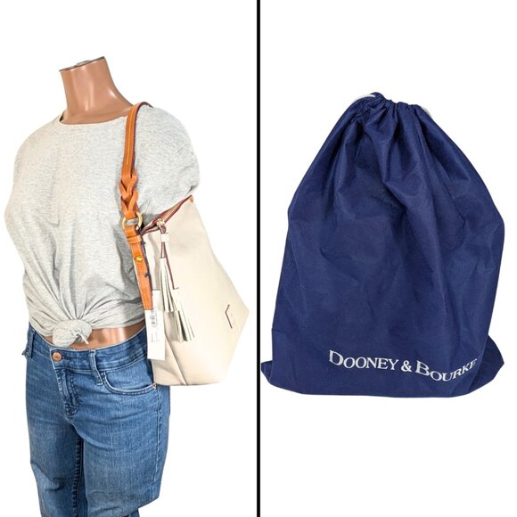 Dooney & Bourke NWT Florentine Randy Ivory Ecru Leather Shoulder Bag - Picture 11 of 11